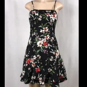 Xhilaration Black Floral Dress
